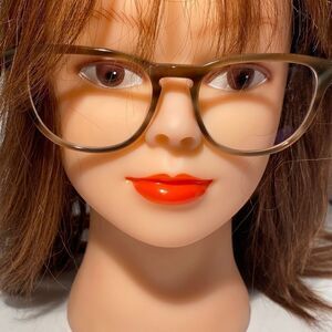 Warby Parker Jennings Eyeglasses Oversized Brown  228 53-19.145